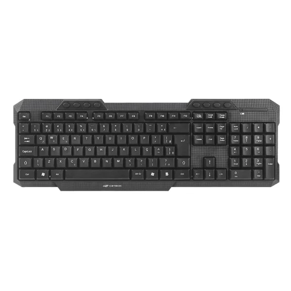 Kit Teclado + Mouse Sem Fio K-W10BK C3Tech - Image 2