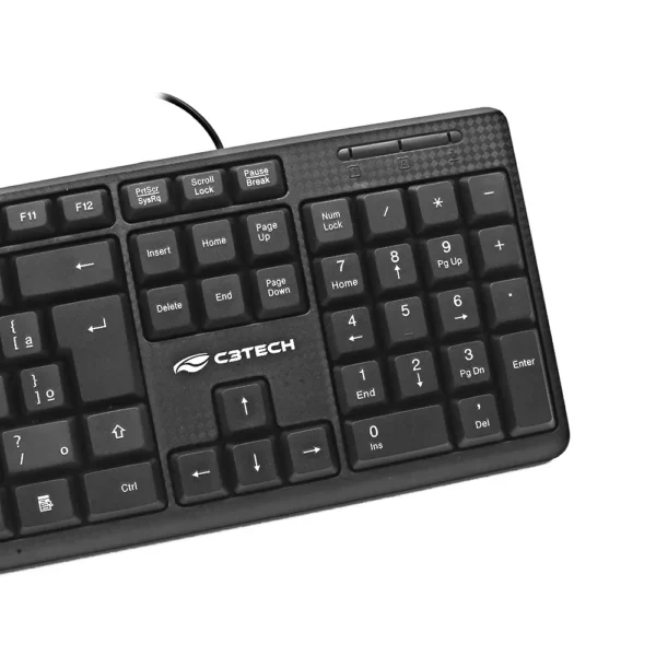 Teclado USB Padrao KB-14BK Preto C3Tech - Image 3