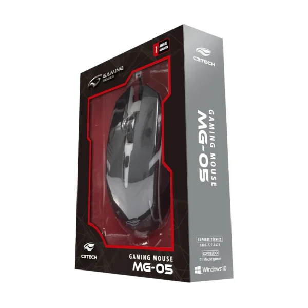 Mouse Gamer USB MG-05BK C3Tech - Image 4