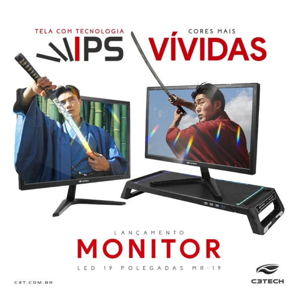 Monitor LED 19 Polegadas MR-19 C3Tech - Image 5