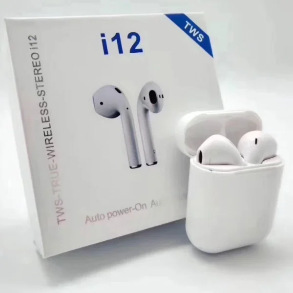 Fone Sem Fio I12 Tws Branco Bluetooth 5.0 Android/ios - Image 2