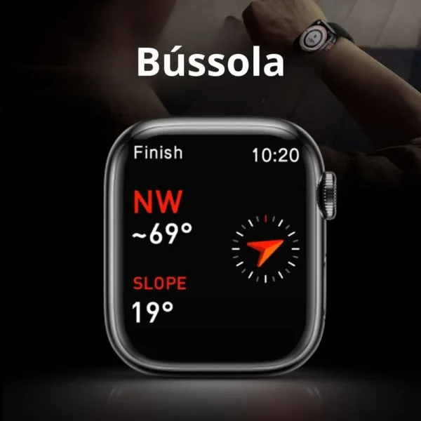 Relógio Smartwatch Hw9 Pro Max Com 2 Pulseiras - Image 4